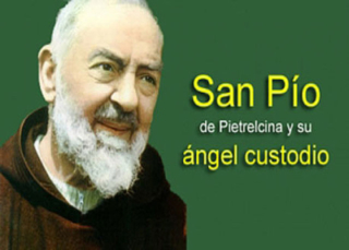 San Pío de Pietrelcina y su ángel custodio