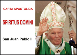 Carta Apostólica Spiritus Domini