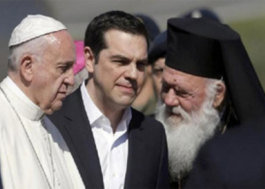 Viaje del papa Francisco a la isla de Lesbos (Grecia)