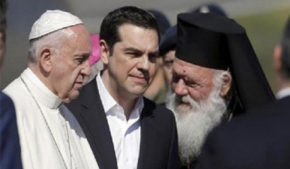 Viaje del papa Francisco a la isla de Lesbos (Grecia)