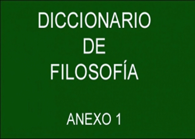 Vocabulario de Filosofía