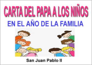 Carta del Papa a los Niños