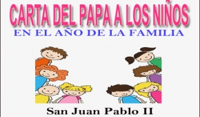 Carta del Papa a los Niños