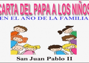 Carta del Papa a los Niños