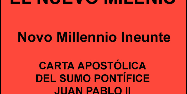 Novo millennio ineunte english pdf