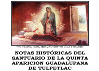 Notas históricas del santuario de la quinta aparición guadalupana en El Tulpetlac