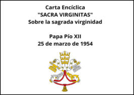 Carta Encíclica "SACRA VIRGINITAS"