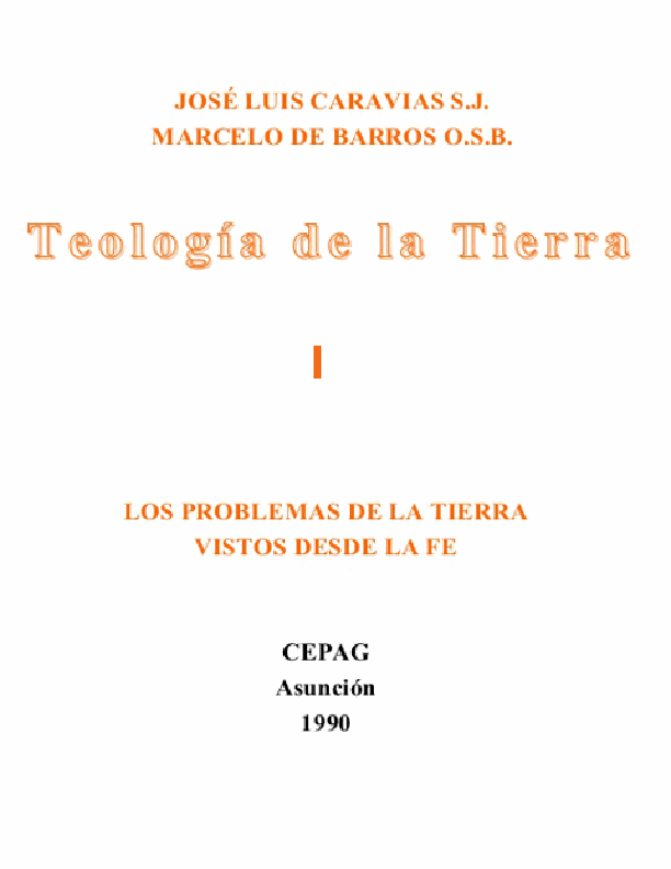 Teología I